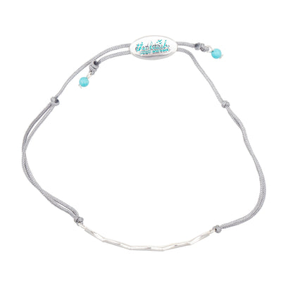 wave slider bracelet silver