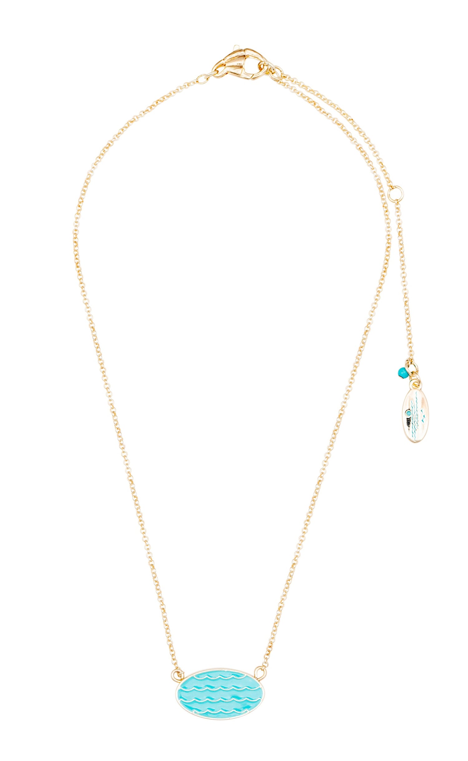 wave necklace gold