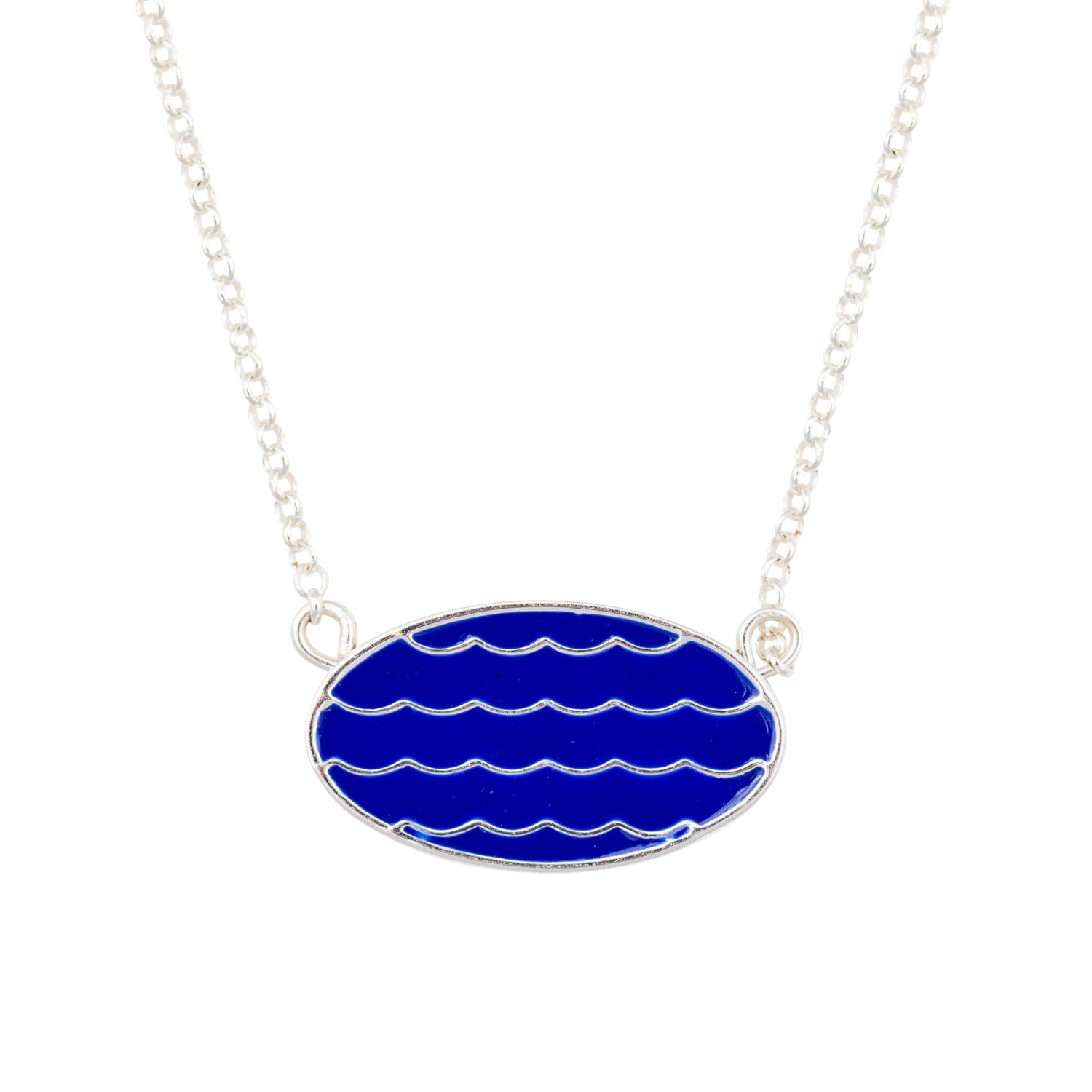 wave necklace silver