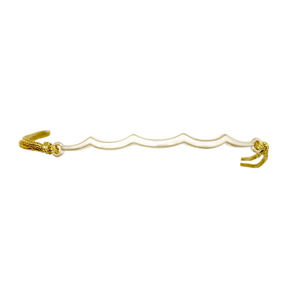 wave slider bracelet gold