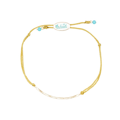 wave slider bracelet gold