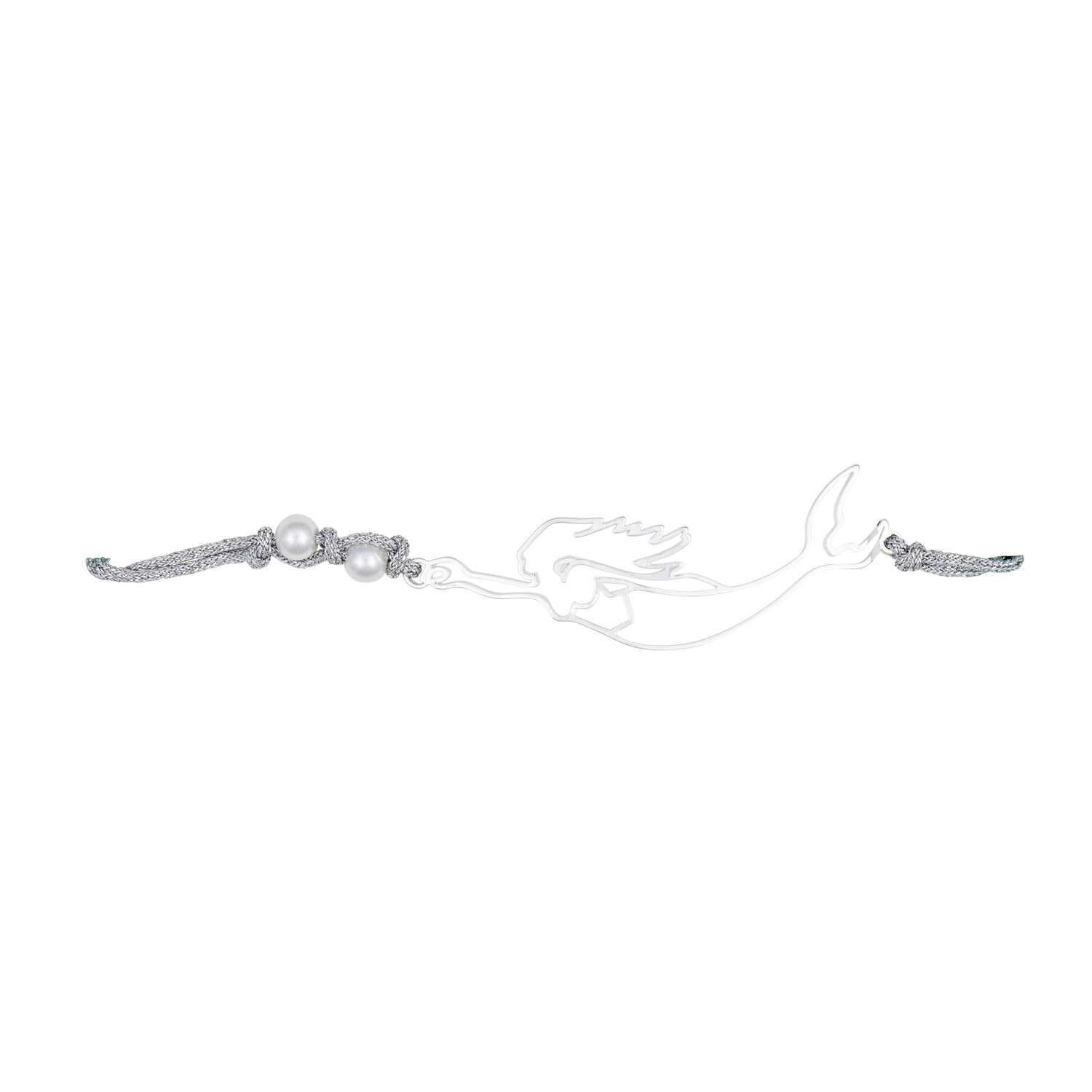 nantucket mermaid slider bracelet silver