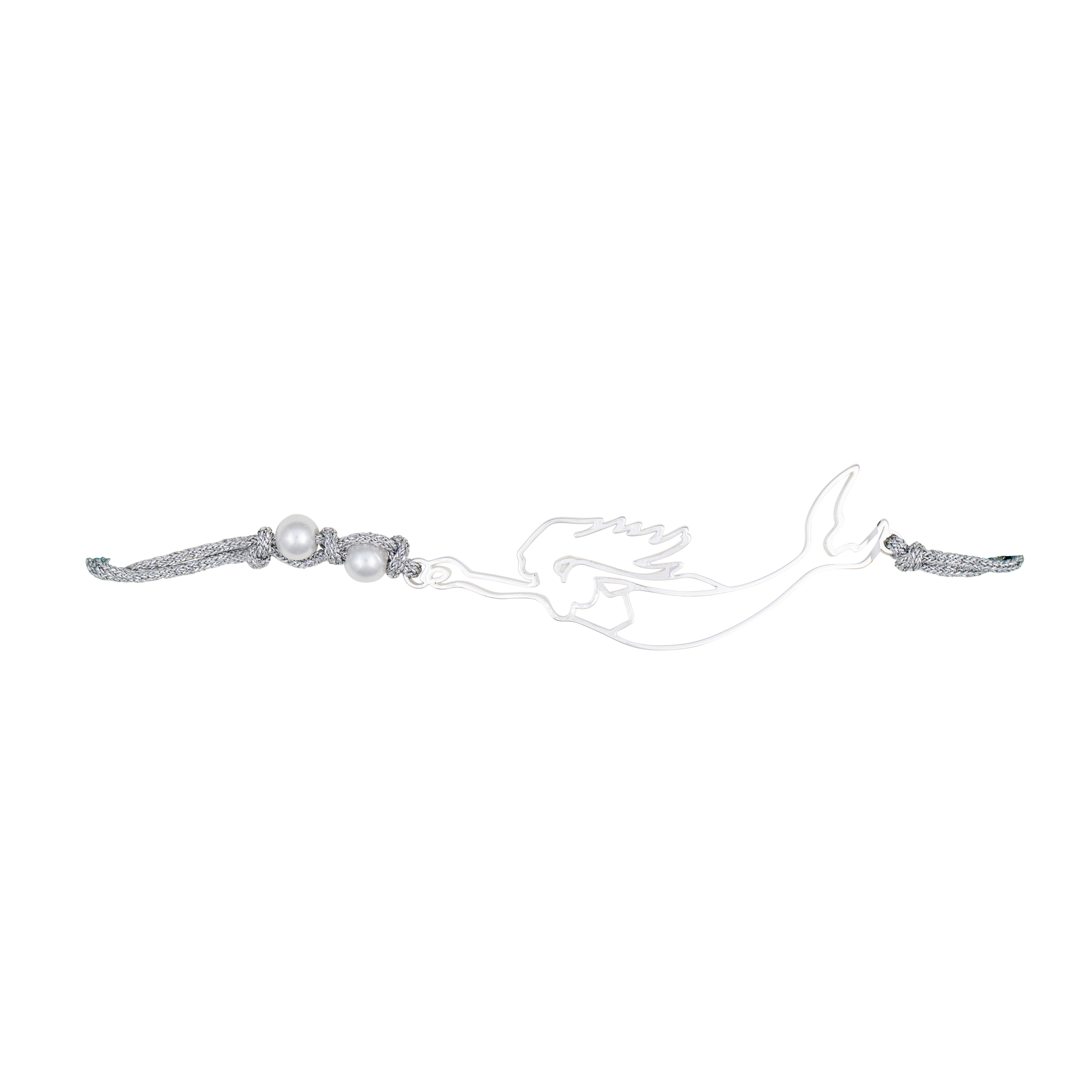 nantucket mermaid slider bracelet silver