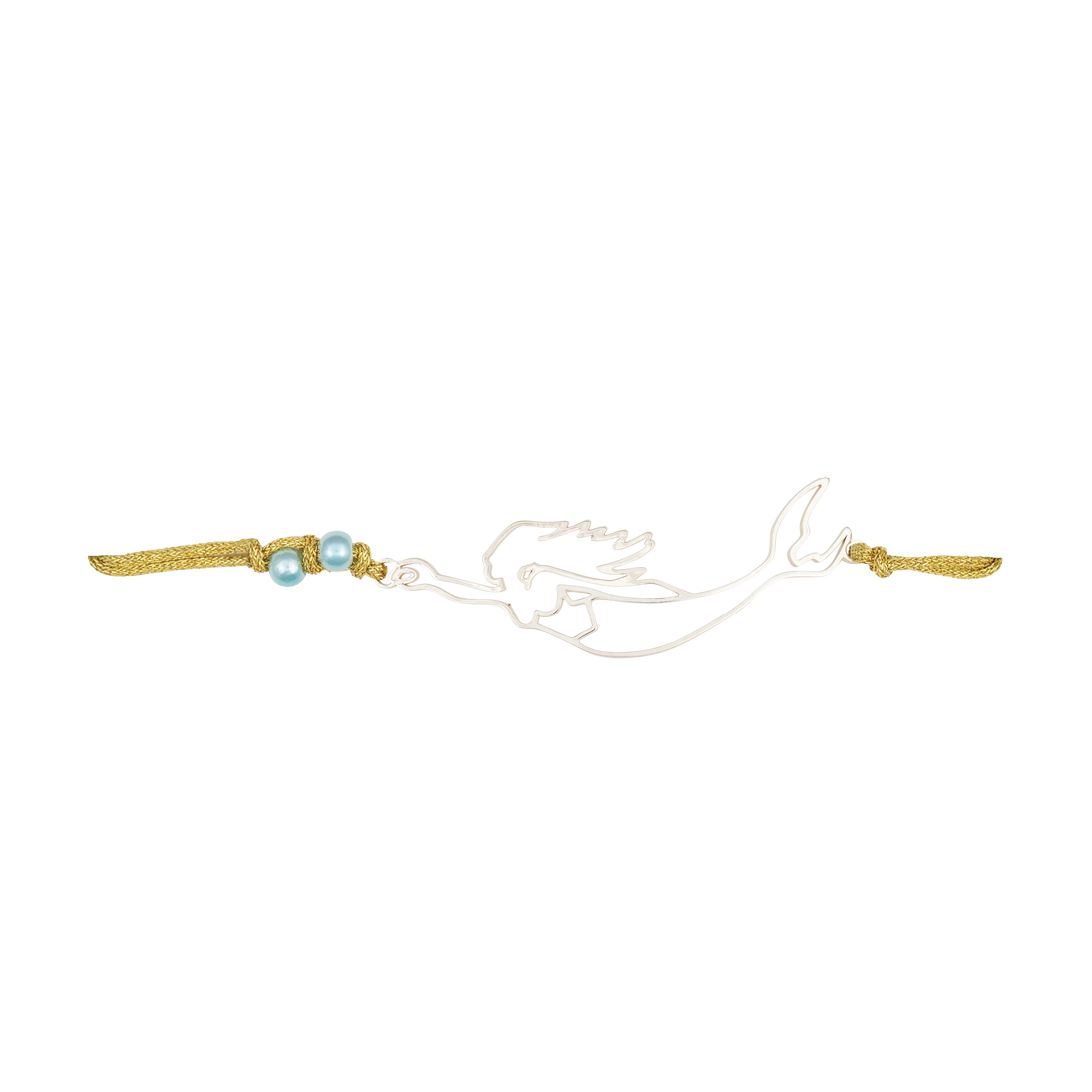 nantucket mermaid slider bracelet gold