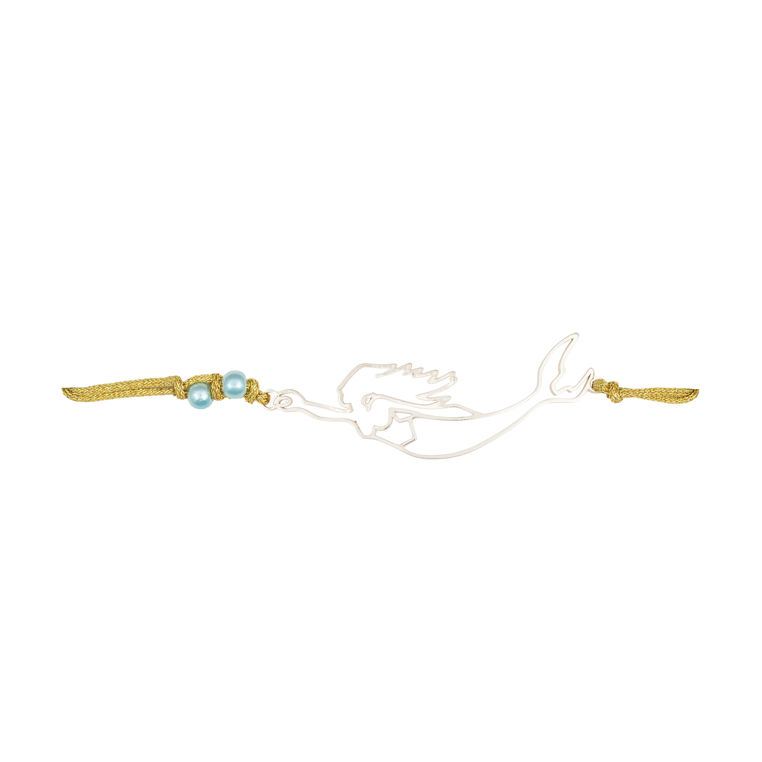 nantucket mermaid slider bracelet gold