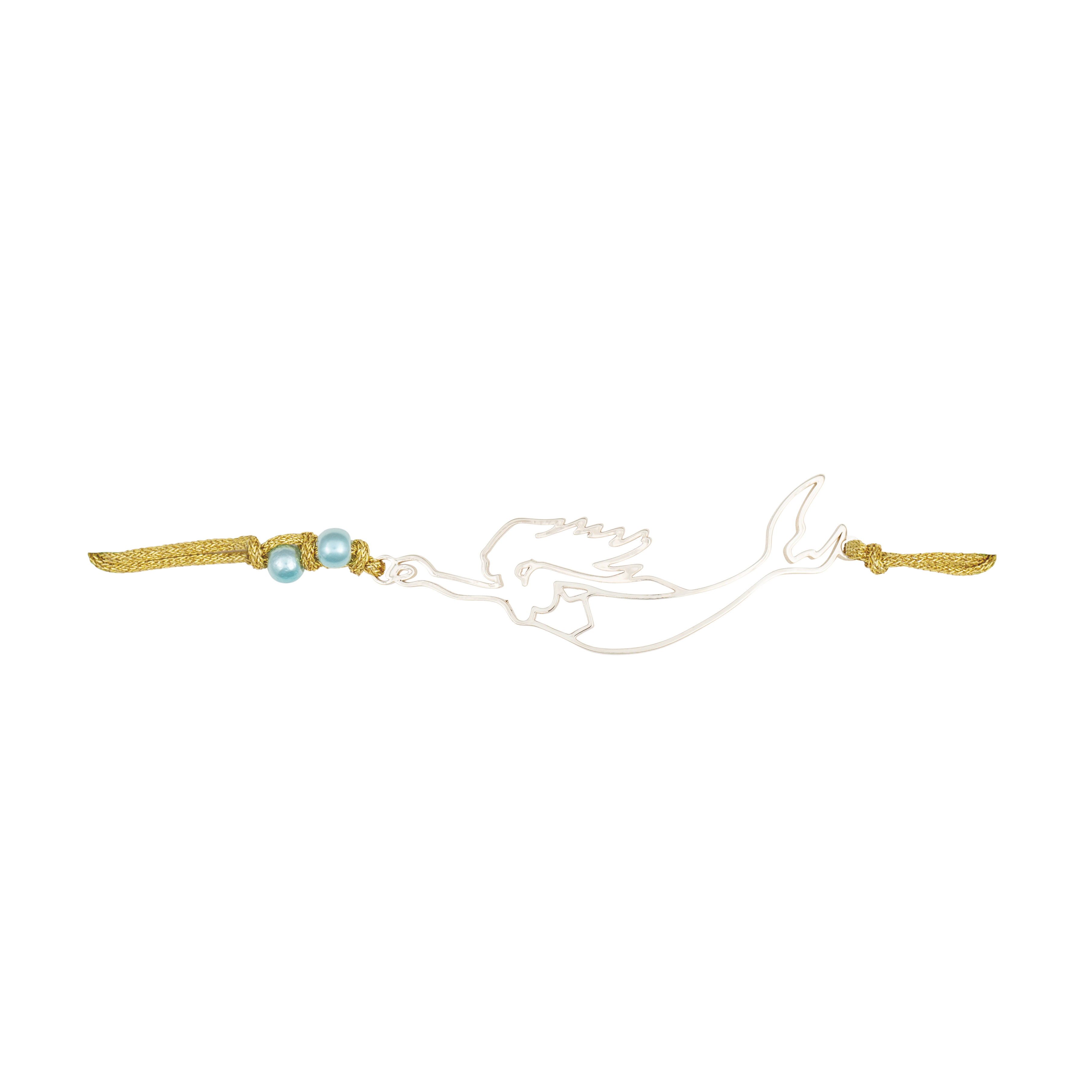 nantucket mermaid slider bracelet gold