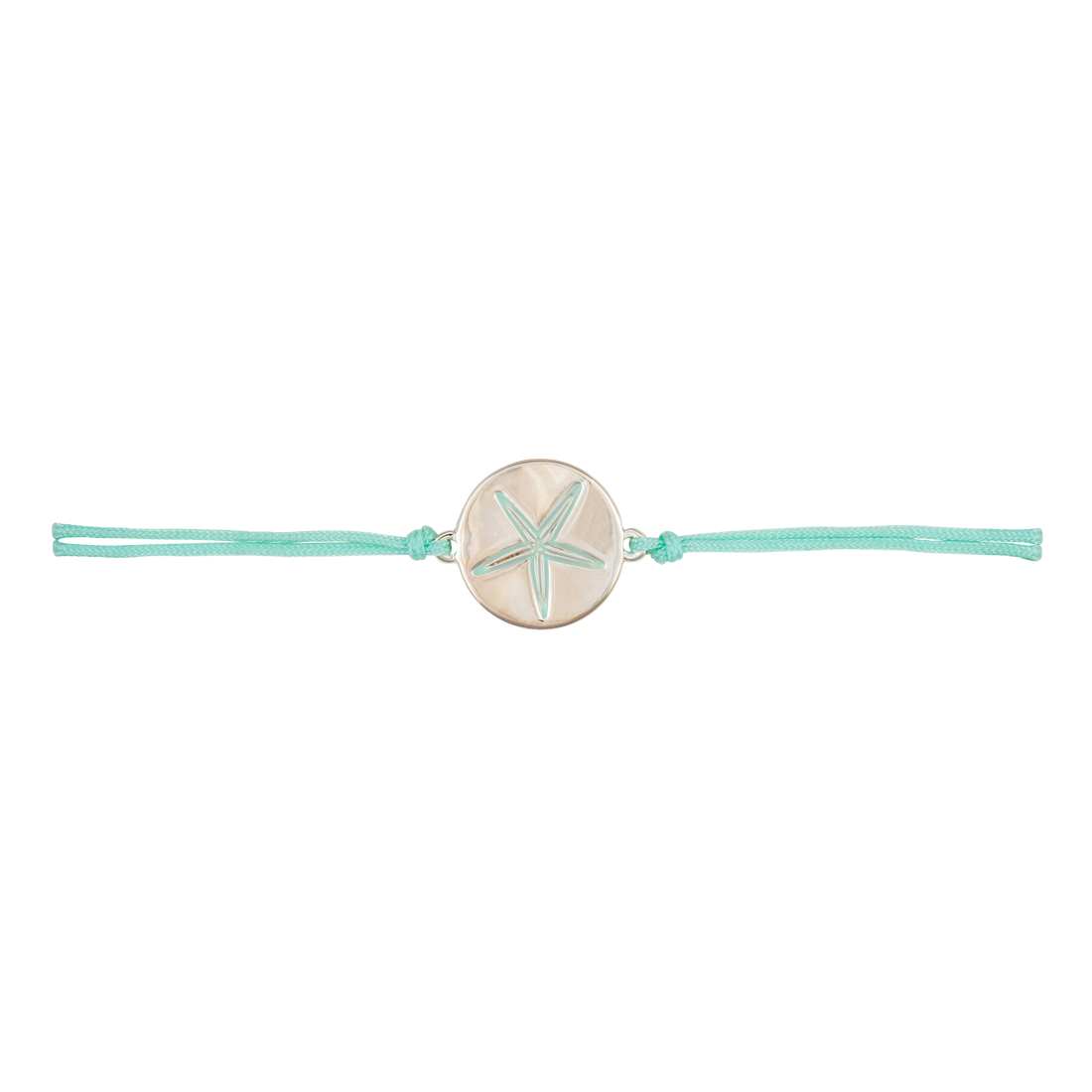 sea bright sea star slider bracelet turquoise