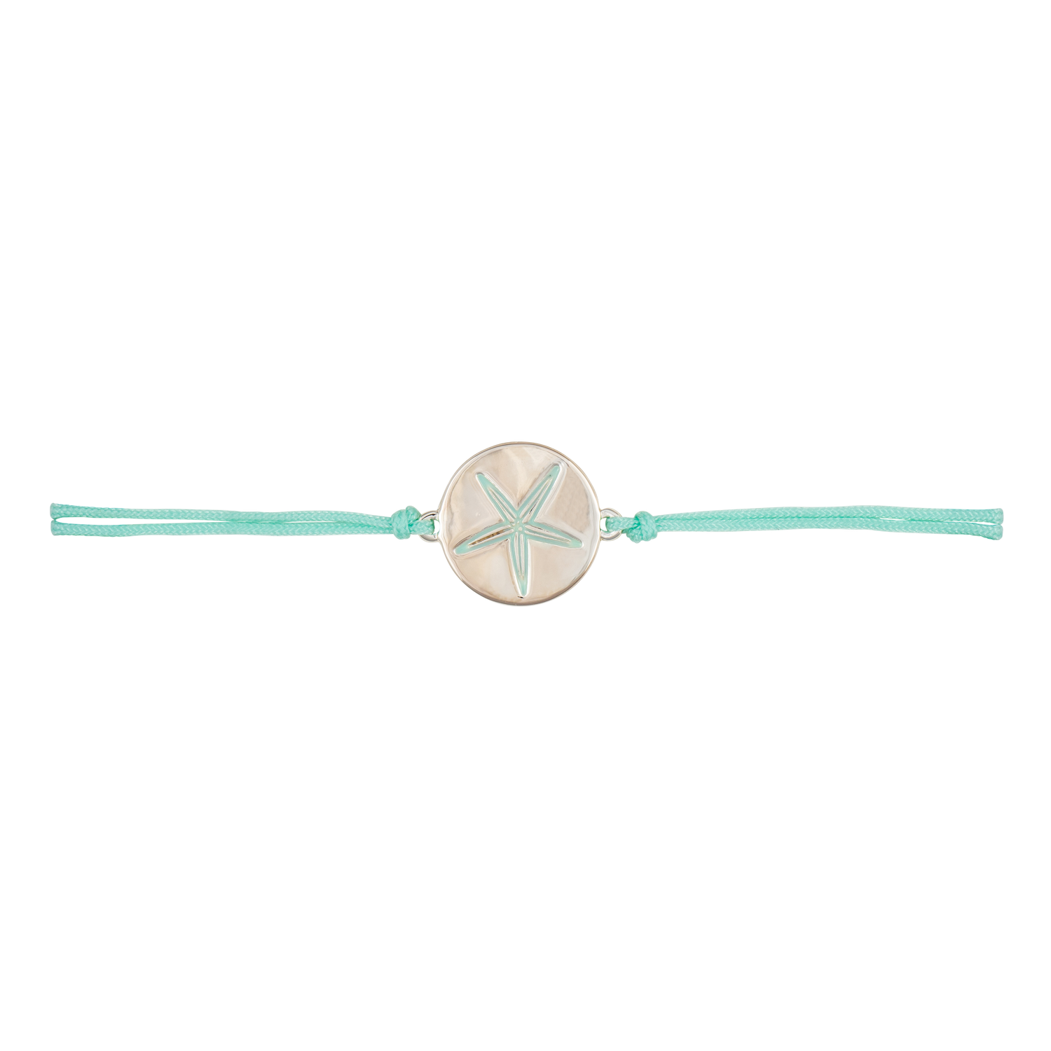 sea bright sea star slider bracelet turquoise