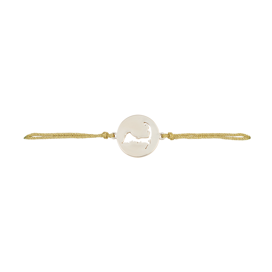 cape slider bracelet gold