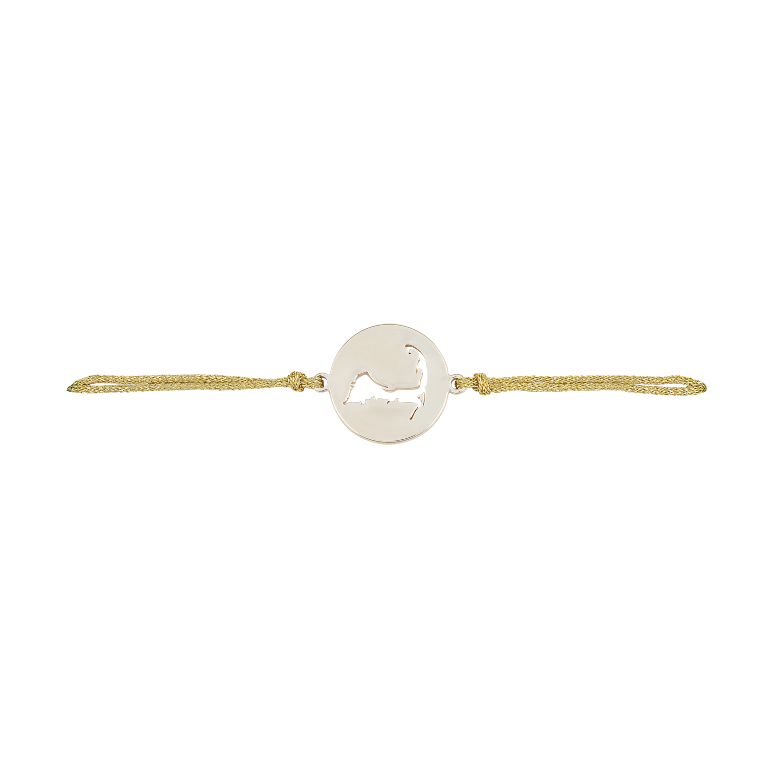 cape slider bracelet gold