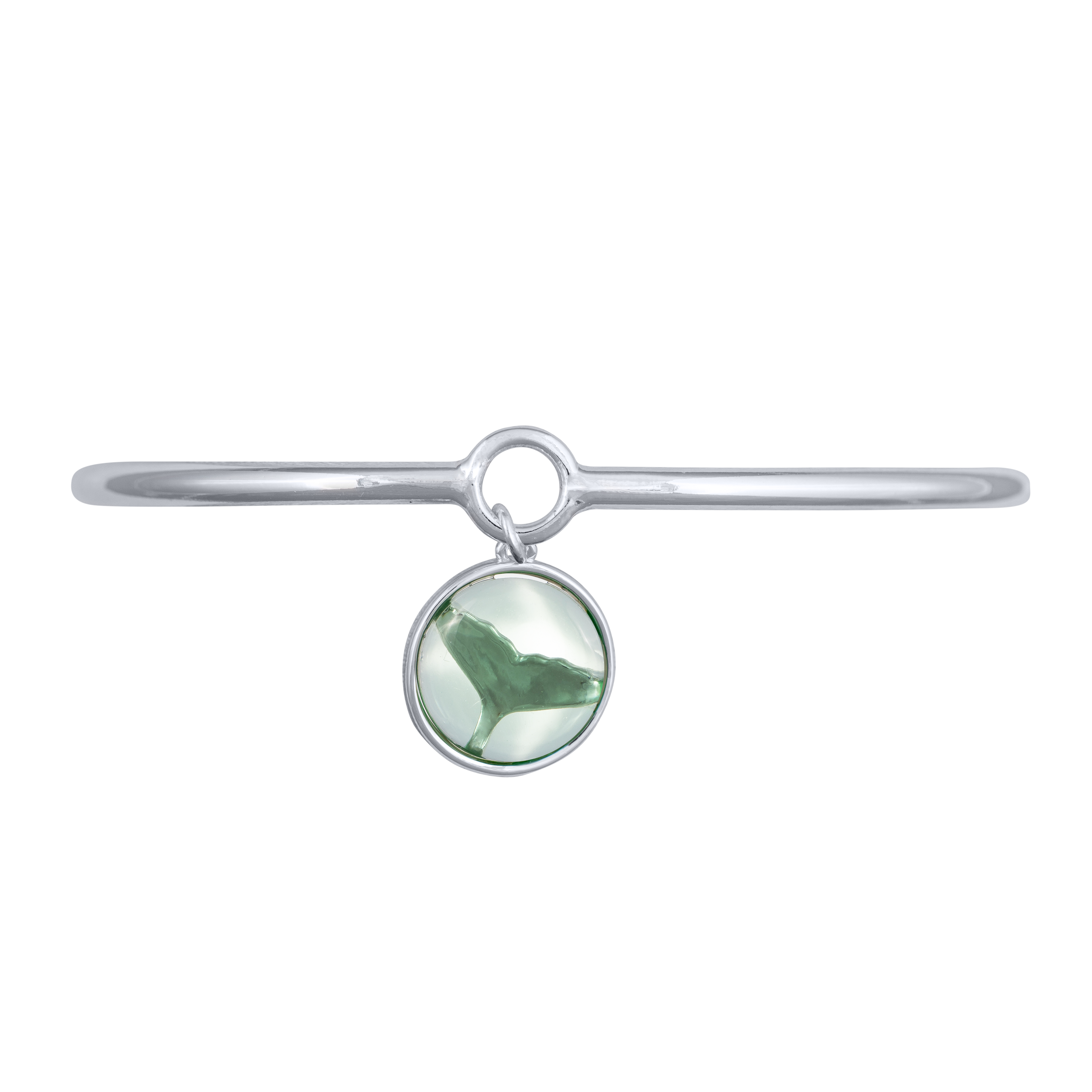 hyannis whale bangle silver