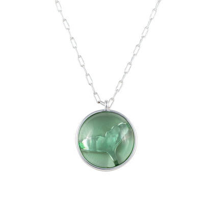 hyannis whale pendant necklace - silver