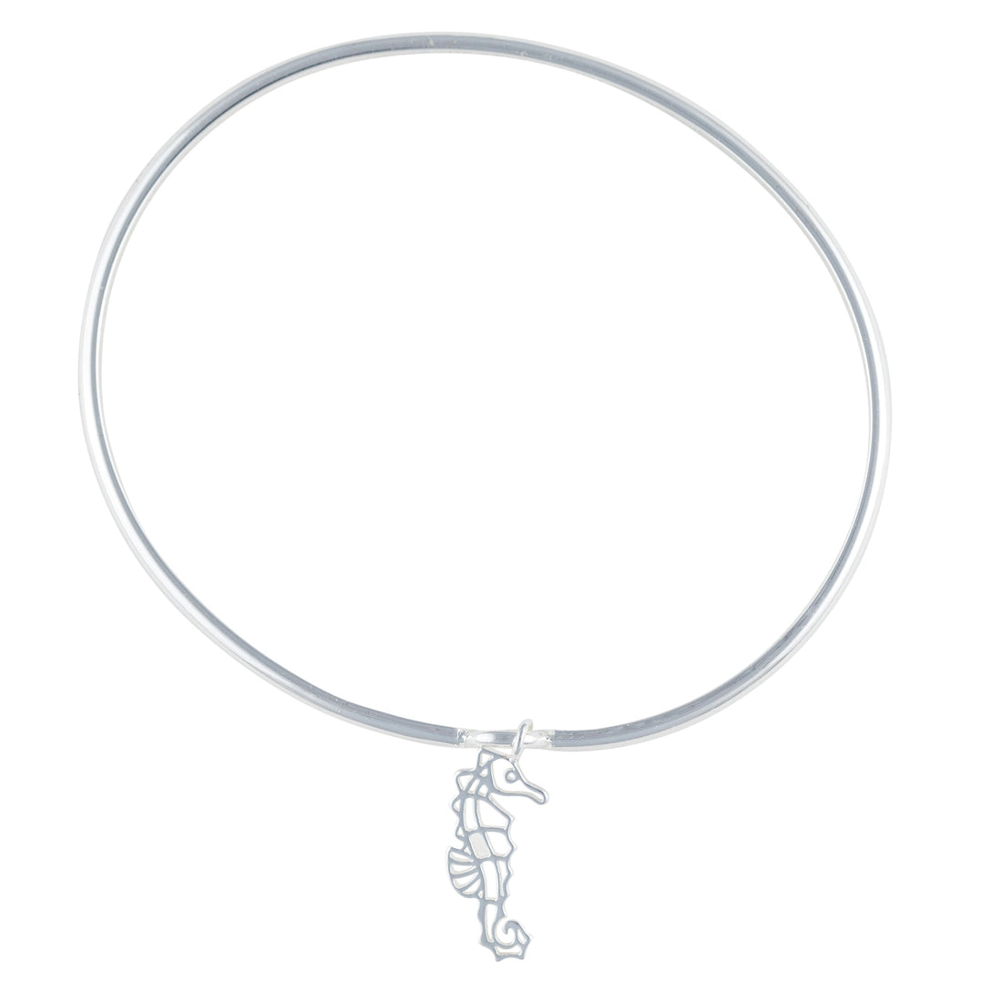 mattapoisett seahorse bangle silver