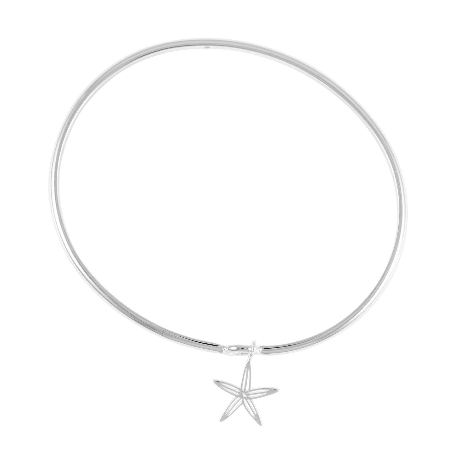 sea bright sea star bangle silver