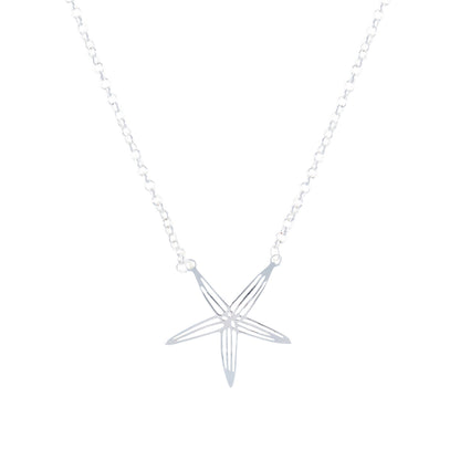 sea bright sea star necklace silv