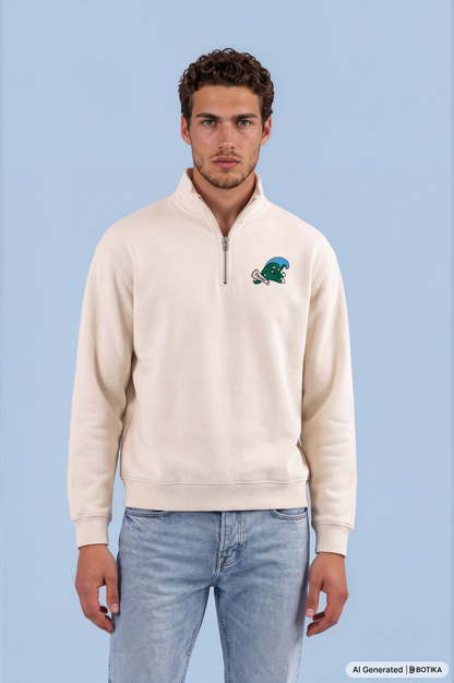 Tulane Green Wave Q‑Zip Pullover - Skull &amp; Bogeys Golf Co.
