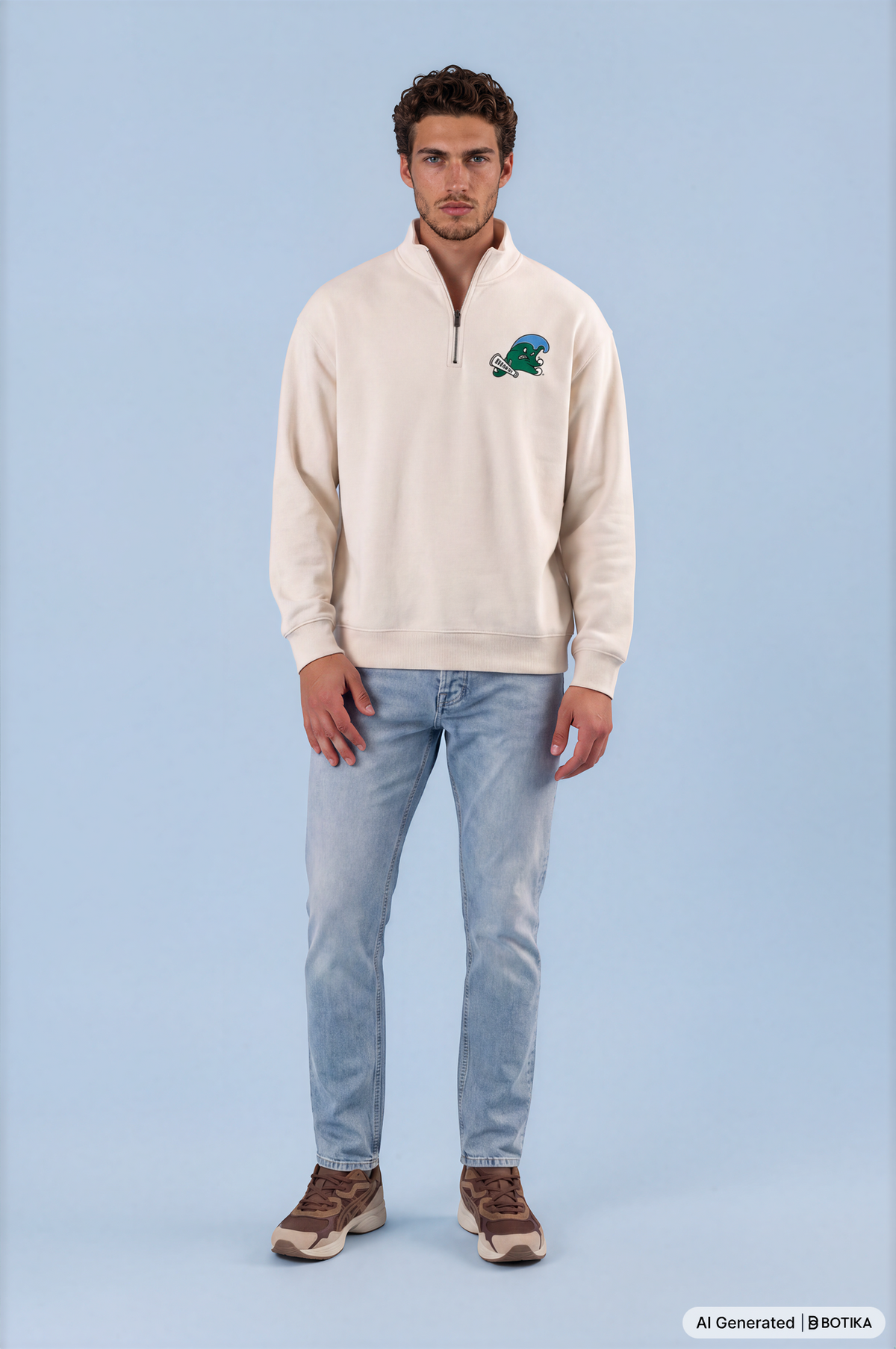 Tulane Green Wave Q‑Zip Pullover - Skull &amp; Bogeys Golf Co.