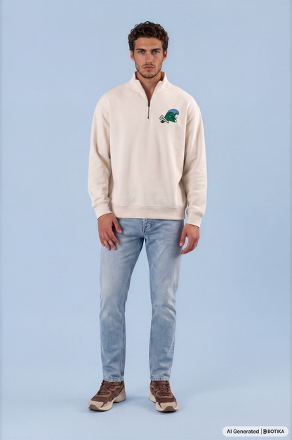 Tulane Green Wave Q‑Zip Pullover - Skull &amp; Bogeys Golf Co.