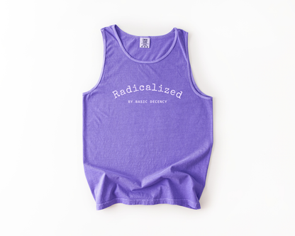 Radicalized by Basic Decency Tank Top