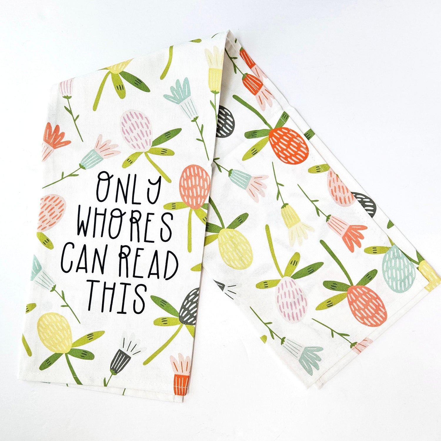 Cotton Kitchen Towels - Sustainable, Absorbent, Quick-Dry, 100% Cotton, Hand-Drawn Original
