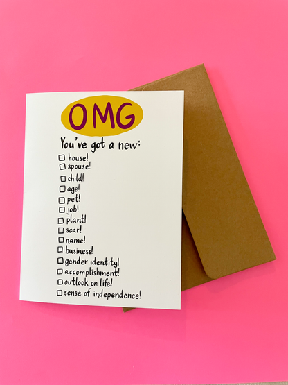 OMG All-Occasion Greeting Card