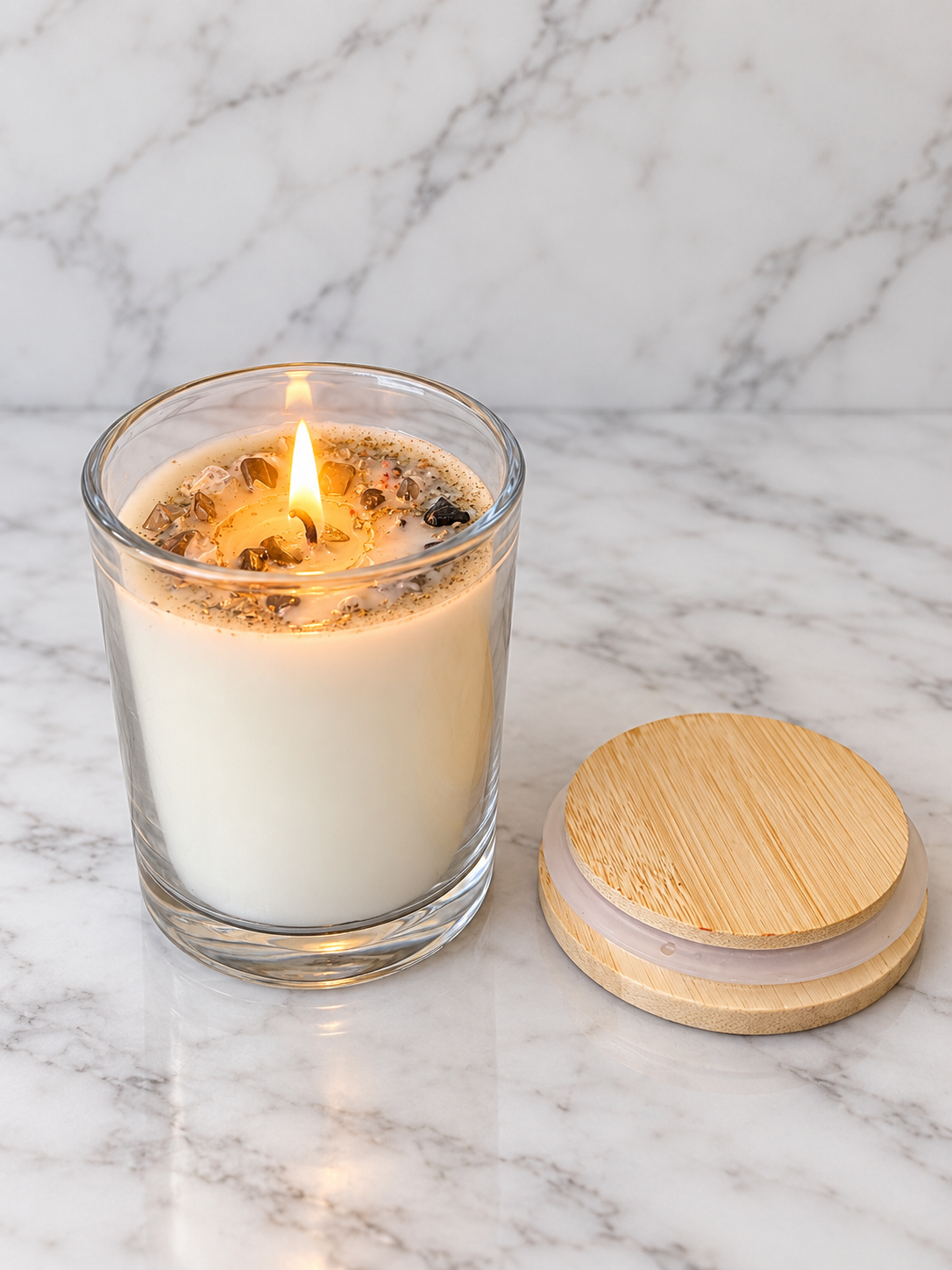 Remove Negative Energy Soy Wax Jar Candle | White Sage