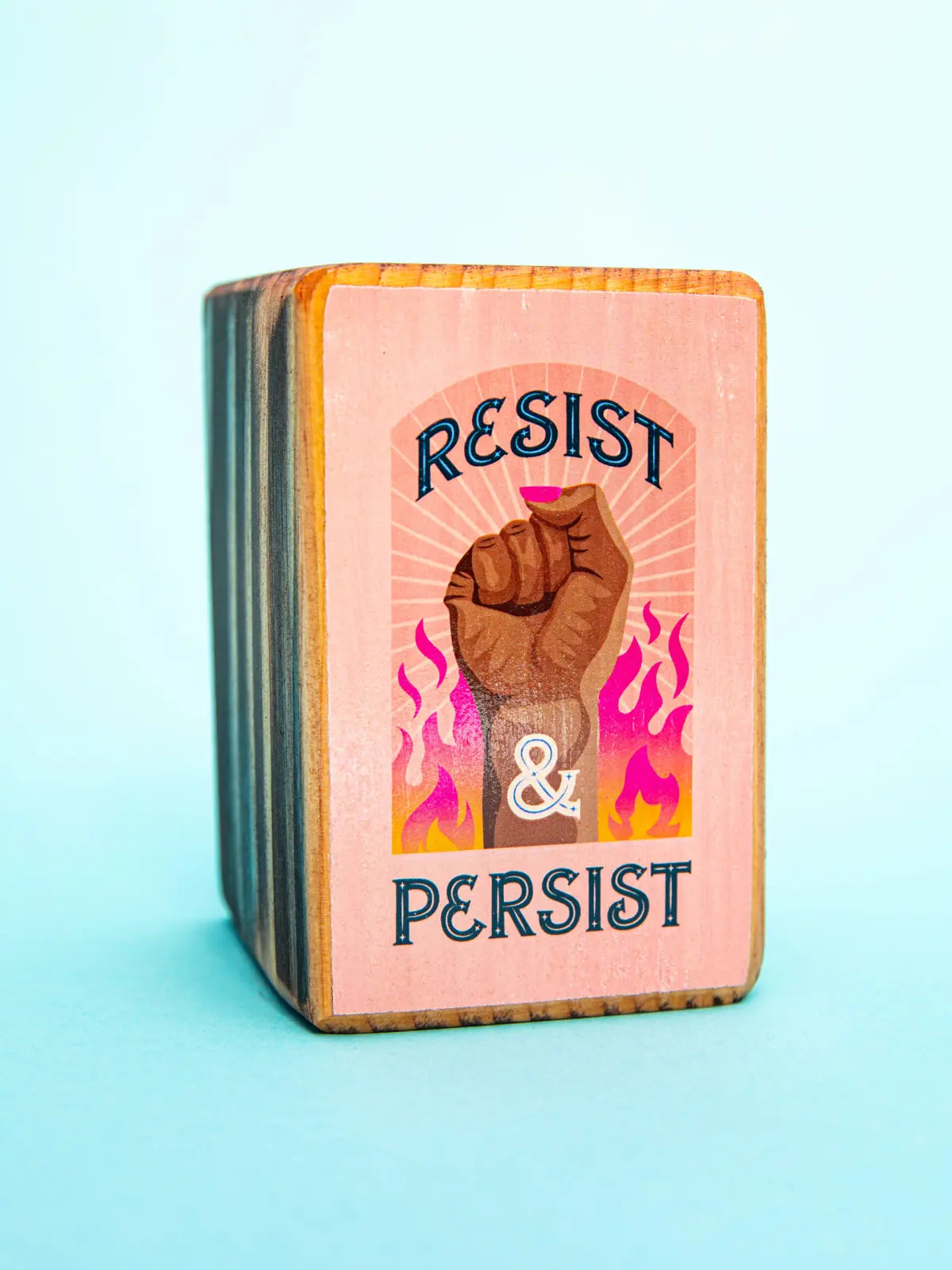 Protest Art Series, Single Wood Bookend