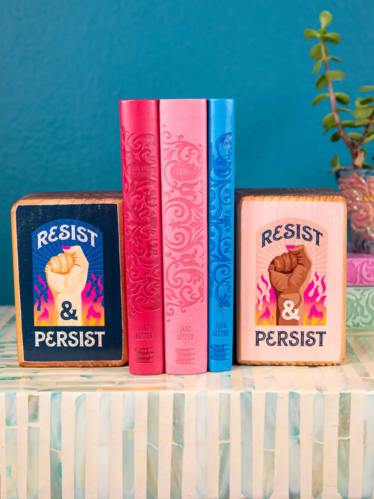 Protest Art Series, Single Wood Bookend