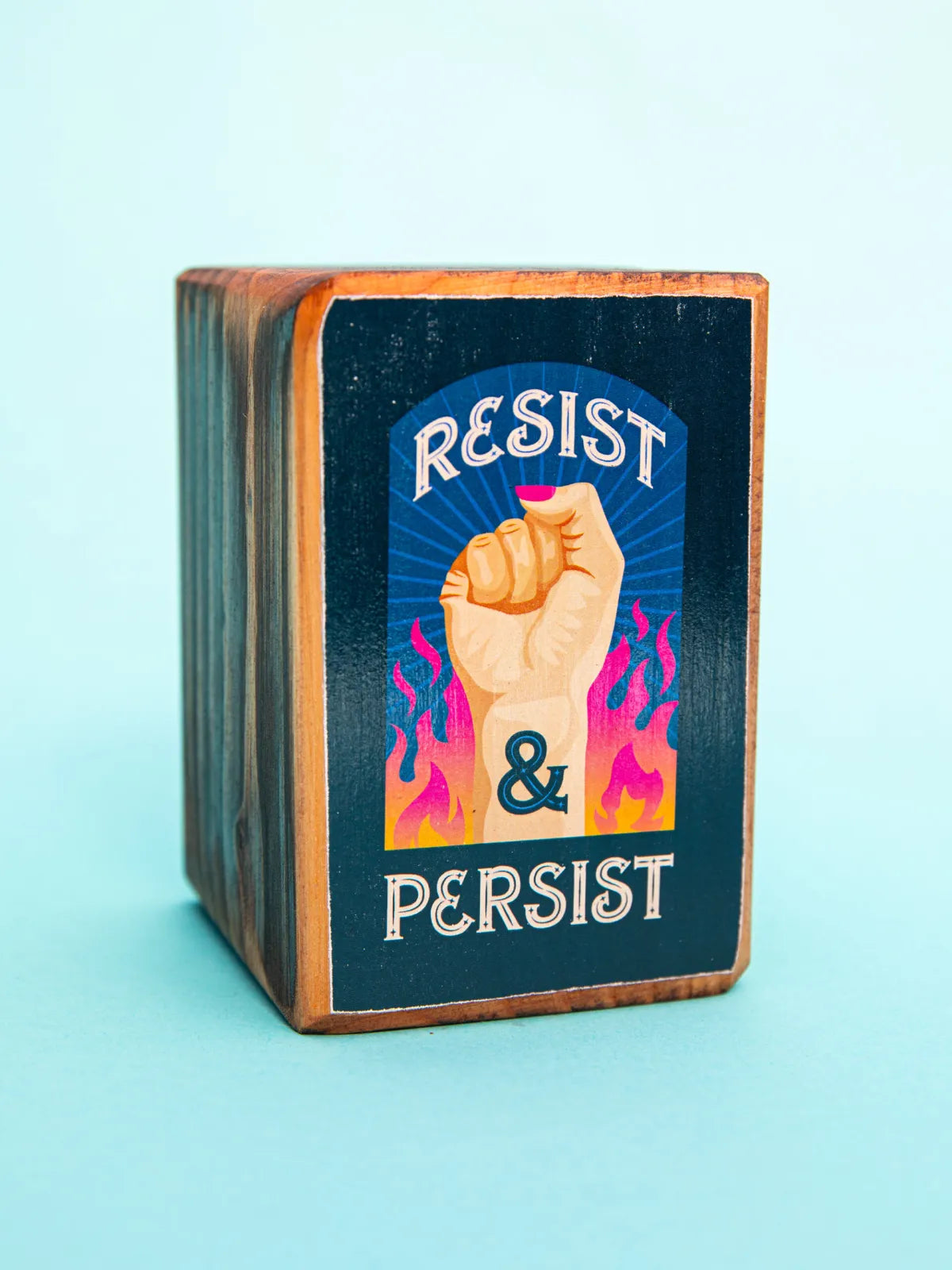 Protest Art Series, Single Wood Bookend