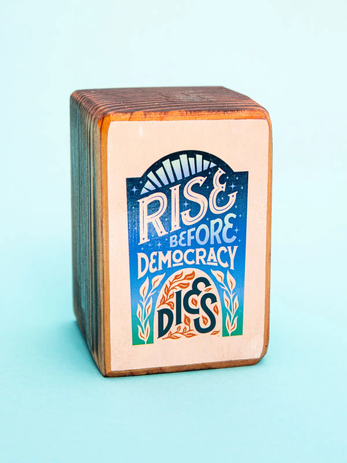 Protest Art Series, Single Wood Bookend