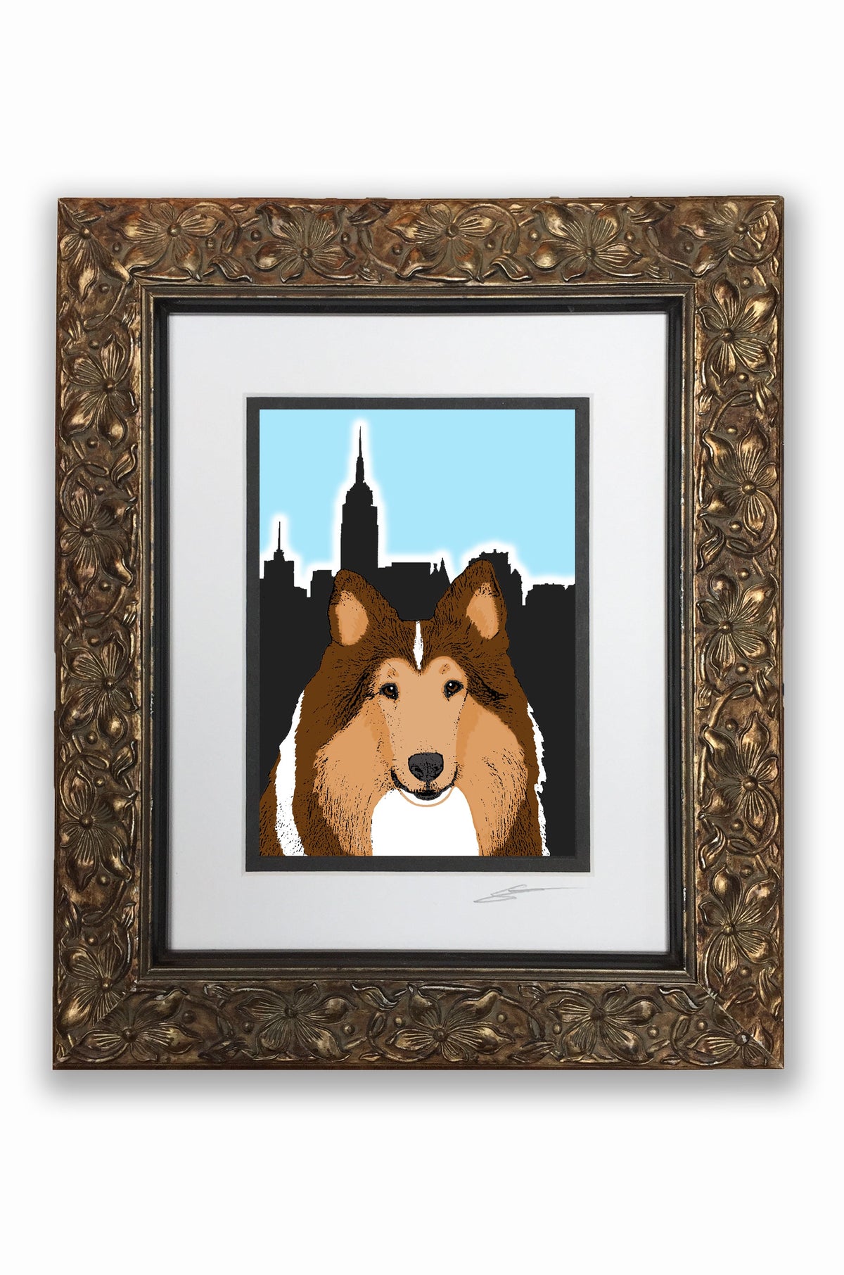 Rough Collie Pupart Portrait