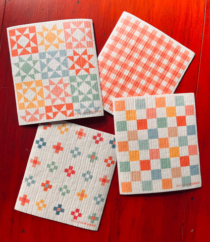 Merry Squares Sponge Cloth