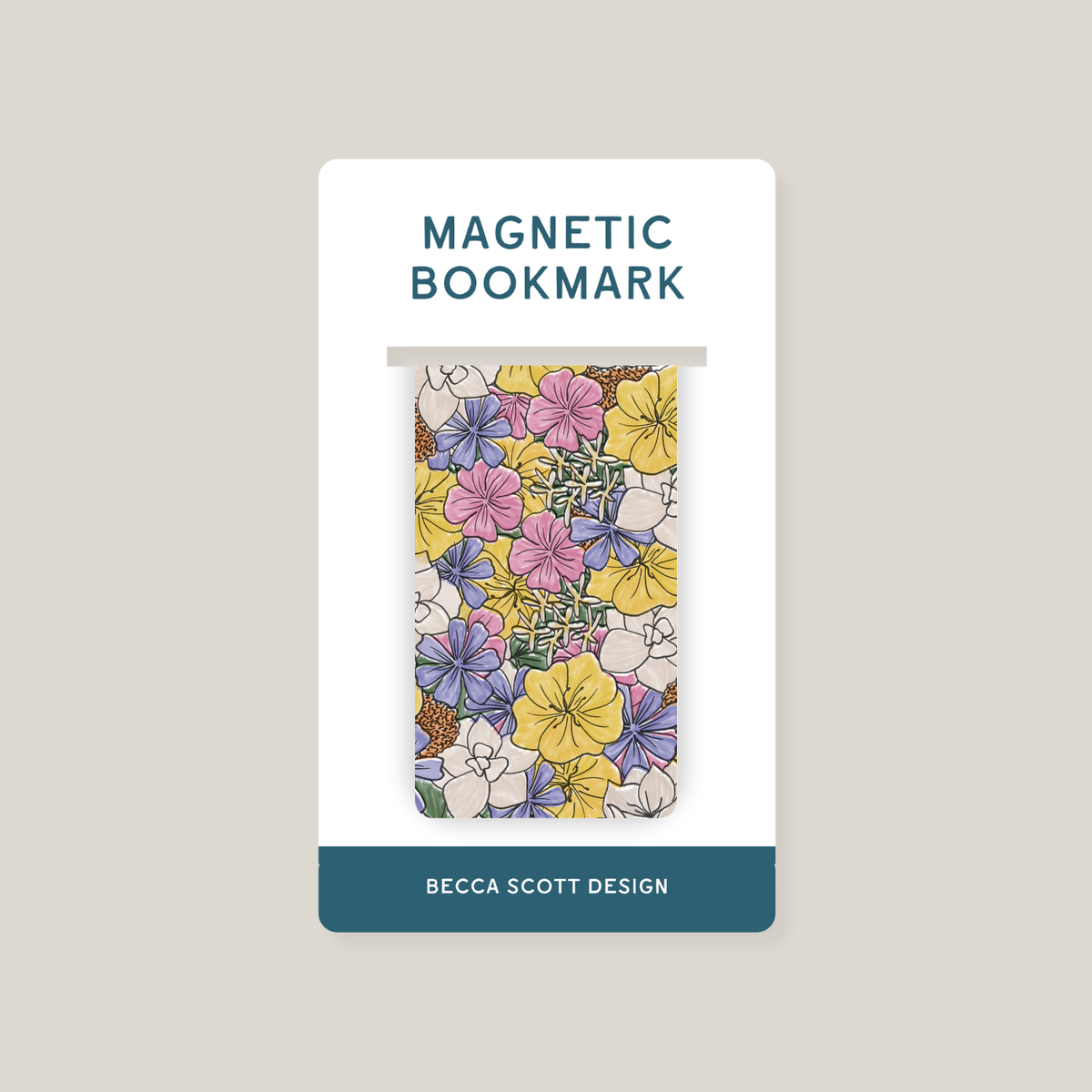 State Flowers Magnetic Bookmark