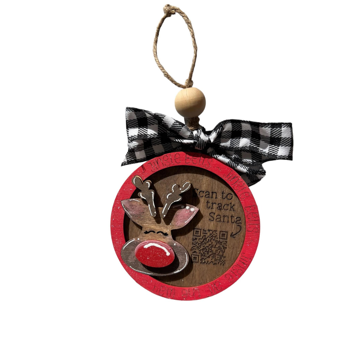 Santa Tracker Christmas Tree Ornament