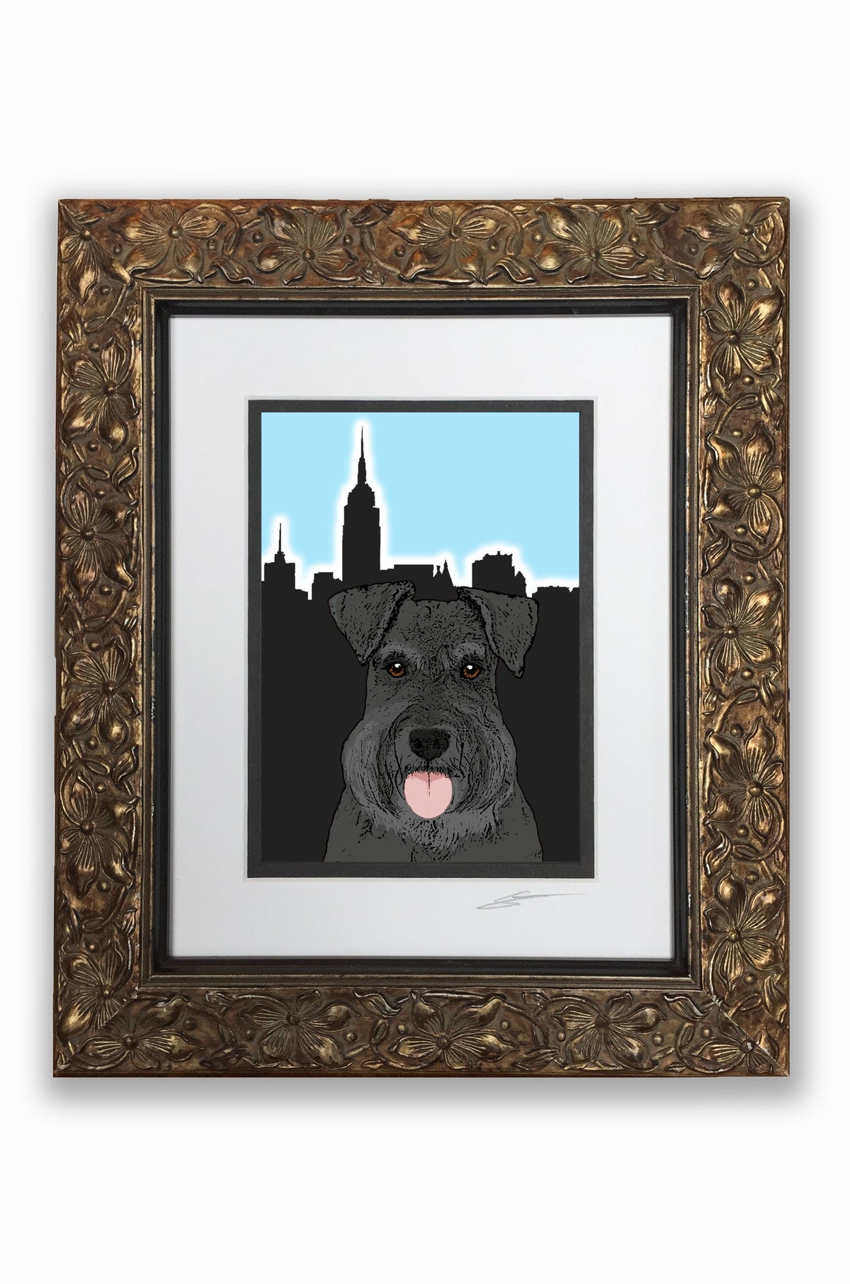 Schnauzer Black Pupart Portrait