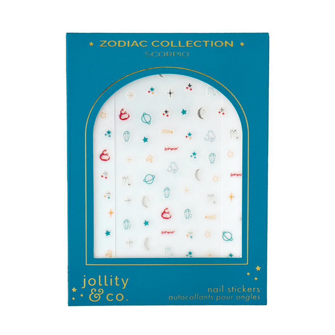 Zodiac Scorpio Nail Stickers, Jollity &amp; Co
