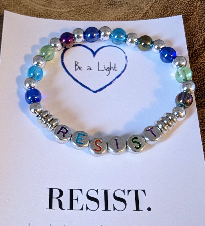 Resist Stretch Bracelet, Protest Bracelet