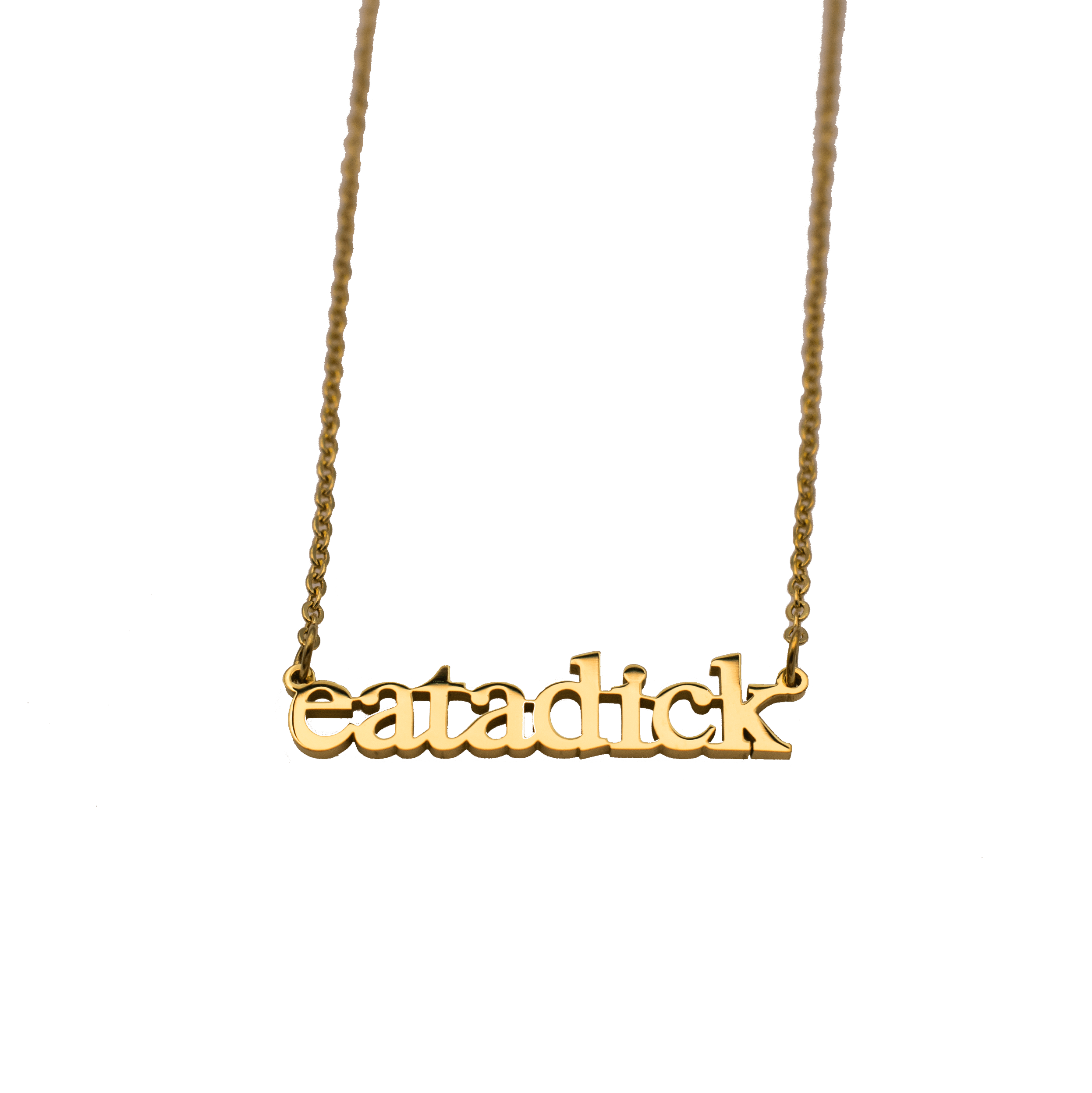 Eat a Dick Cutout Necklace - Babe co.