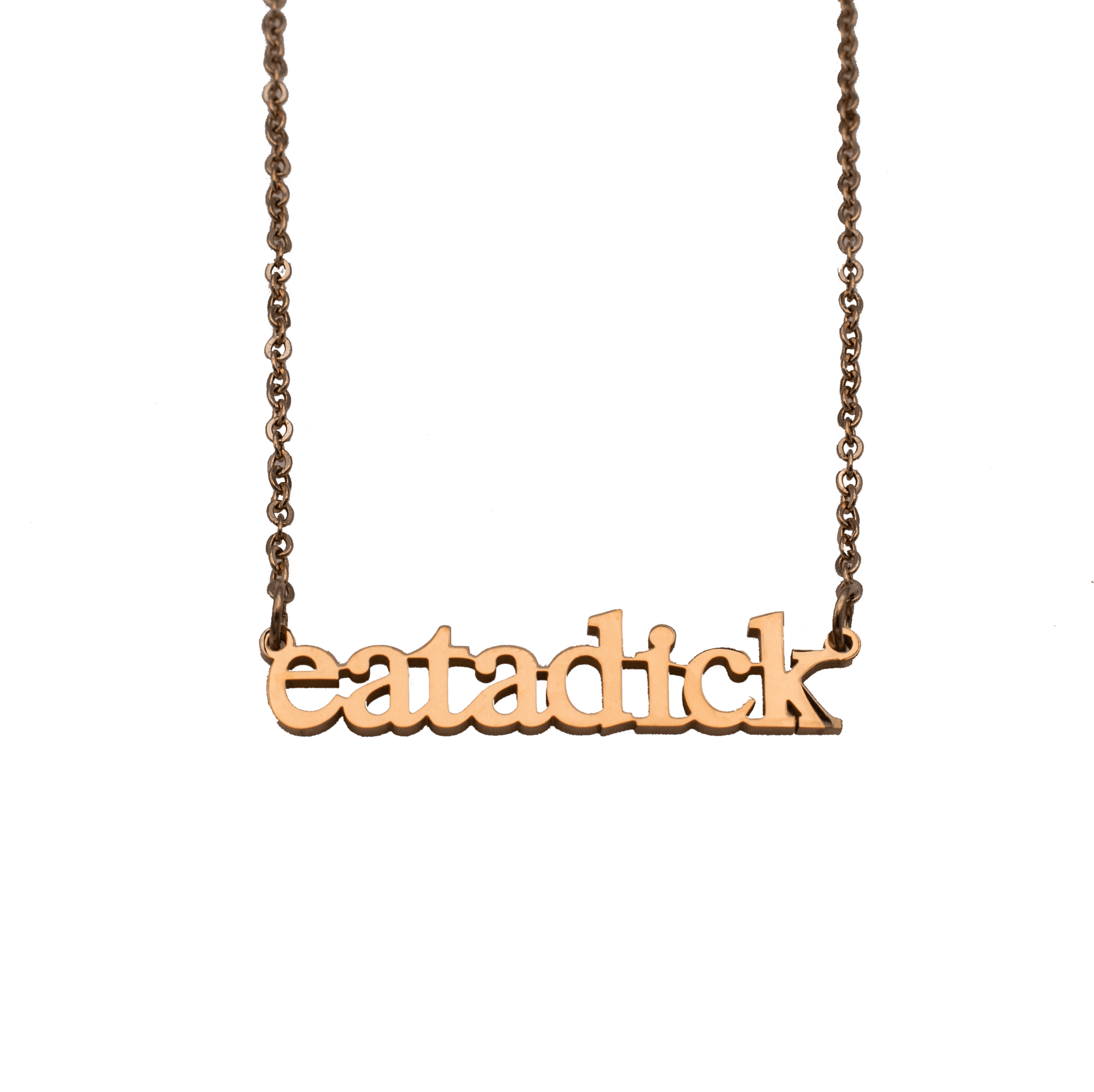 Eat a Dick Cutout Necklace - Babe co.