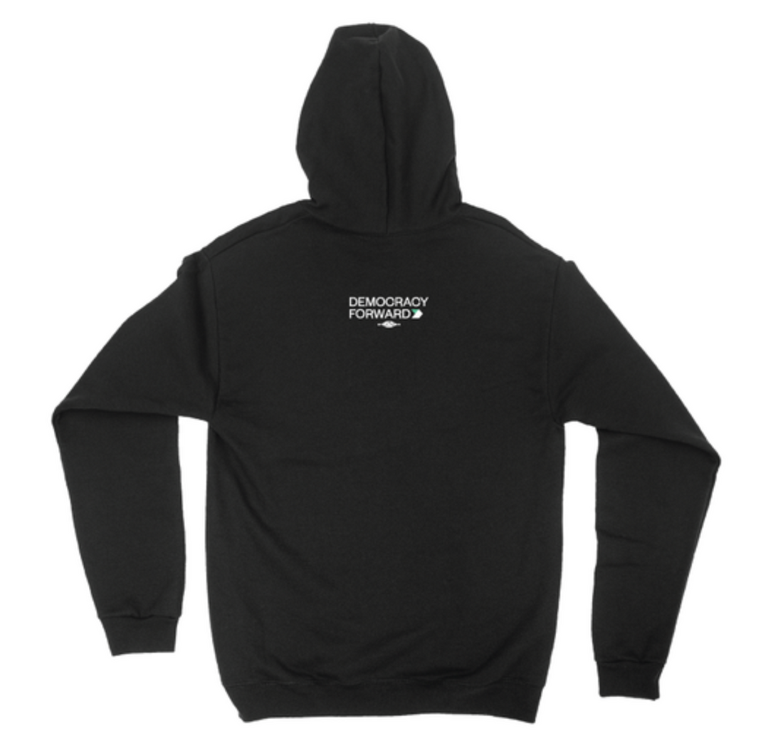 Democracy Forward "No Dictators, No Kings" Black Pullover Hoodie