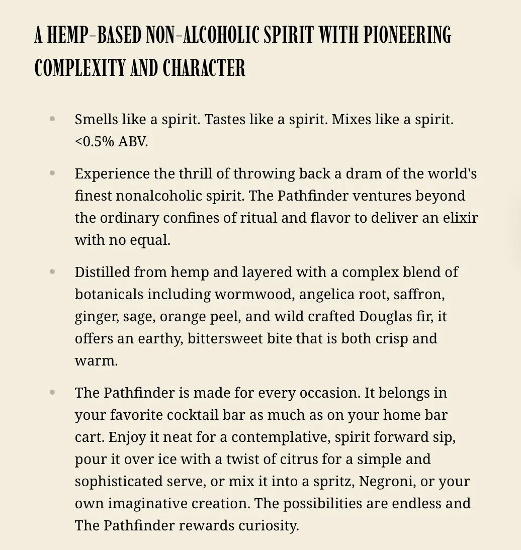 Pathfinder Hemp and Root Spirit