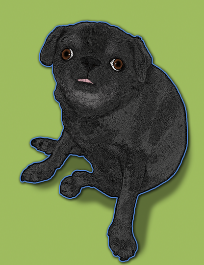 Custom Digital Pet Portrait