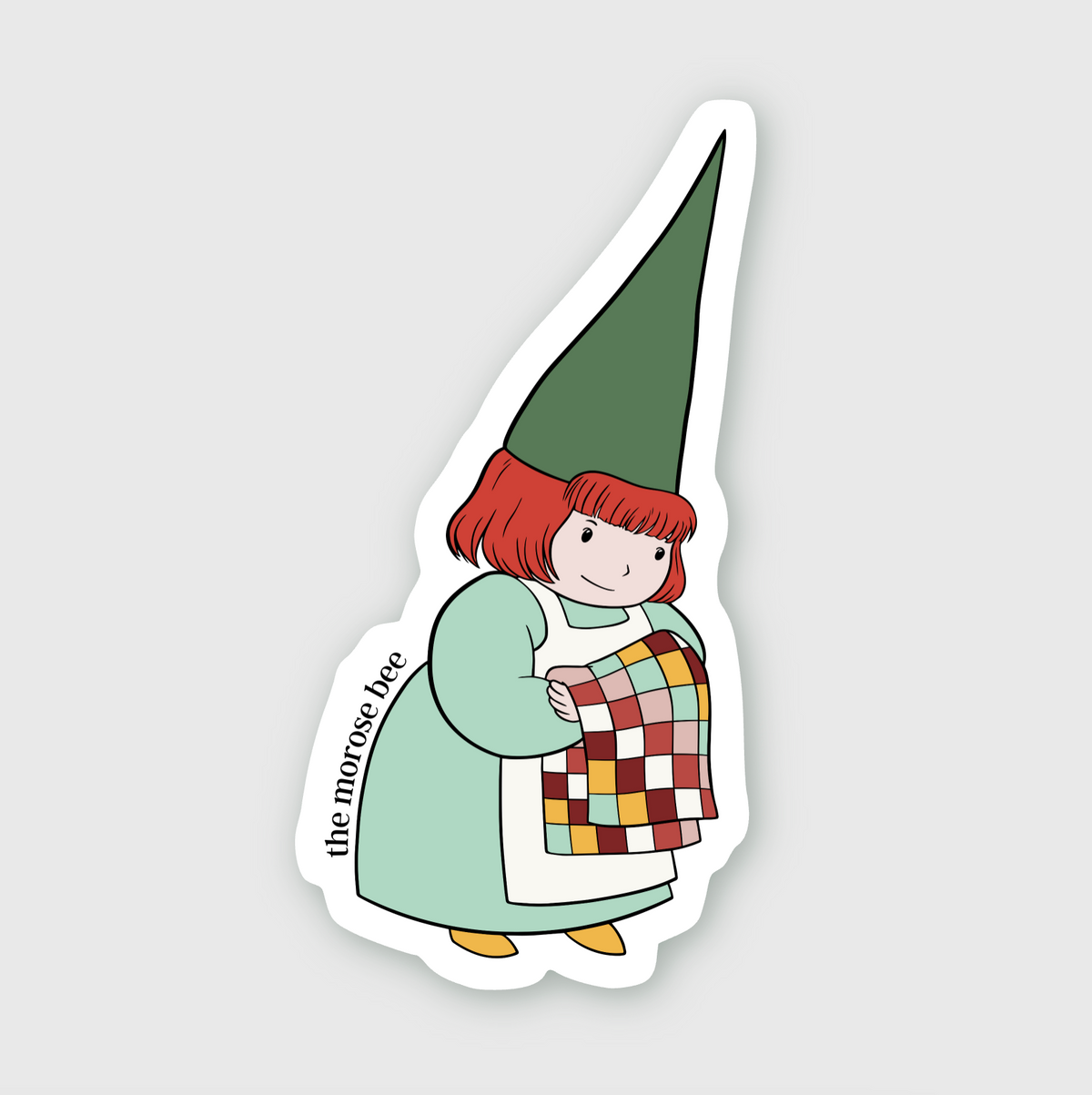 Quilty Gnome Sticker