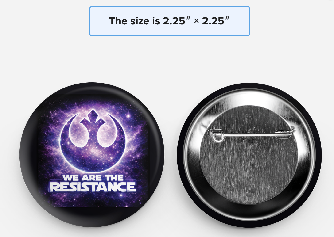 We Are The Resistance Button