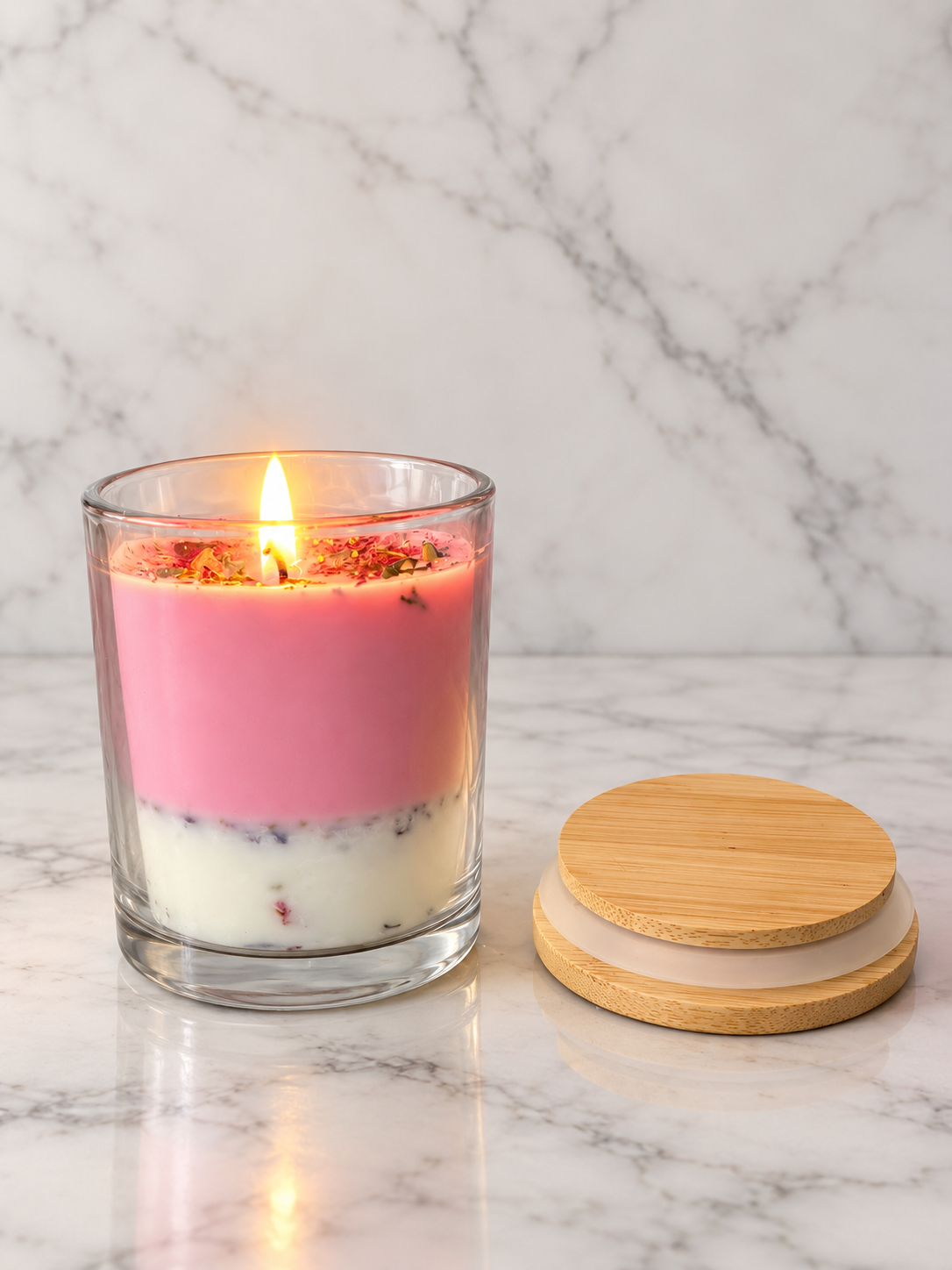Self Love &amp; Self Growth Soy Wax Jar Candle | Rose &amp; Lavender