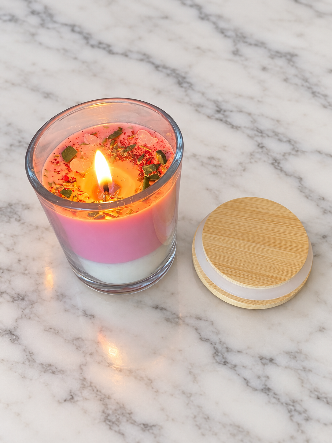Self Love &amp; Self Growth Soy Wax Jar Candle | Rose &amp; Lavender