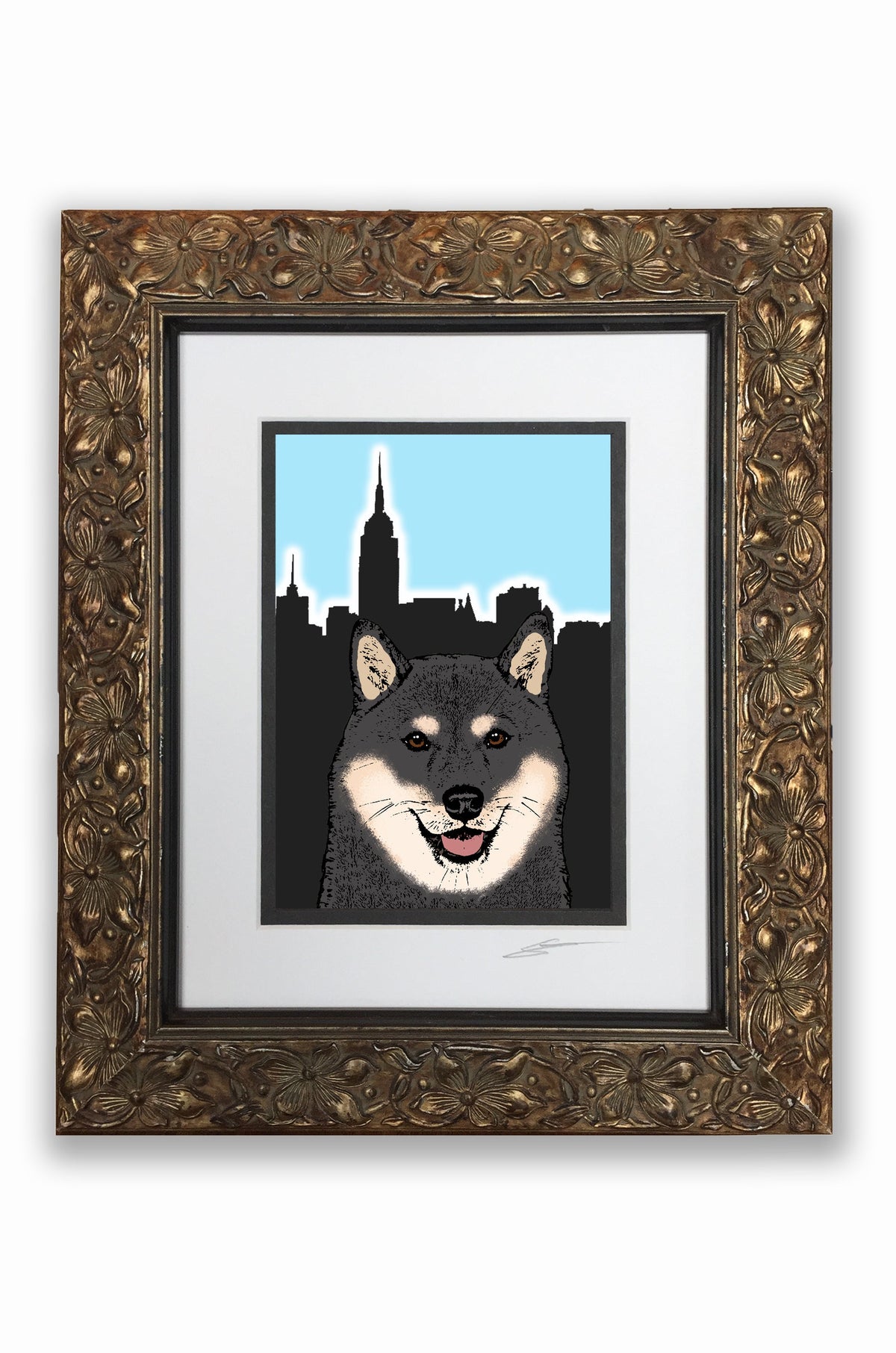 Shiba Inu Black Pupart Portrait