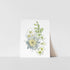 A printed artwork featuring a bouquet of various flowers on a white background, signed by Heather S Vitticore.