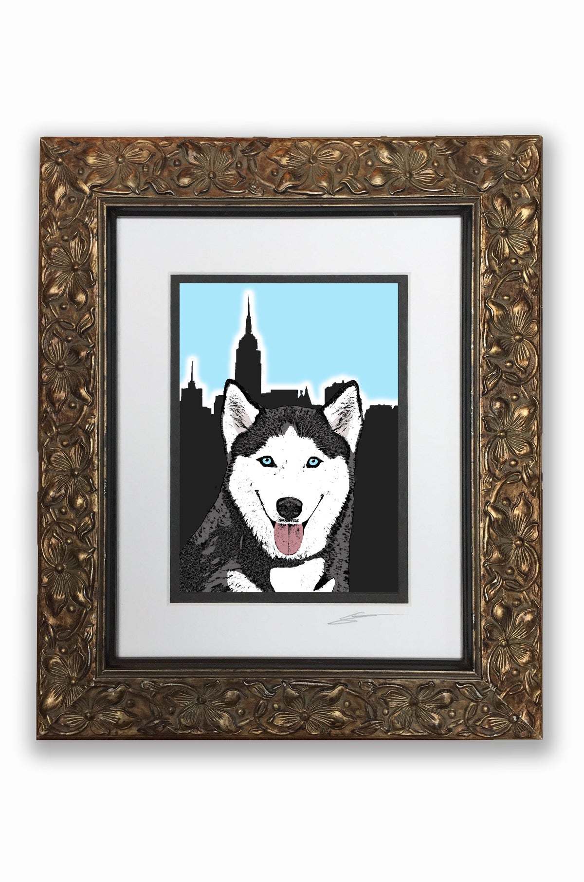 Siberian Husky Pupart Portrait