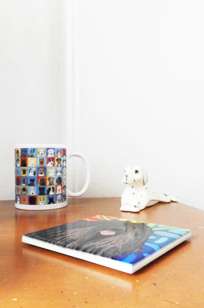 Mastiff Ceramic Art Tile